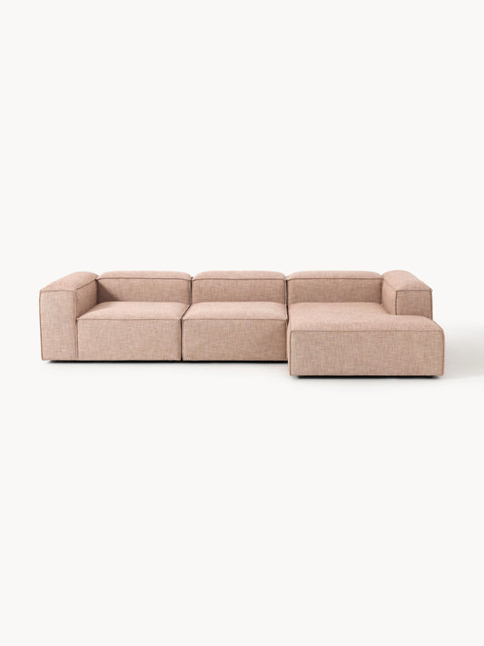Lennon Modular Linen Blend Corner Sofa (4-Seater)