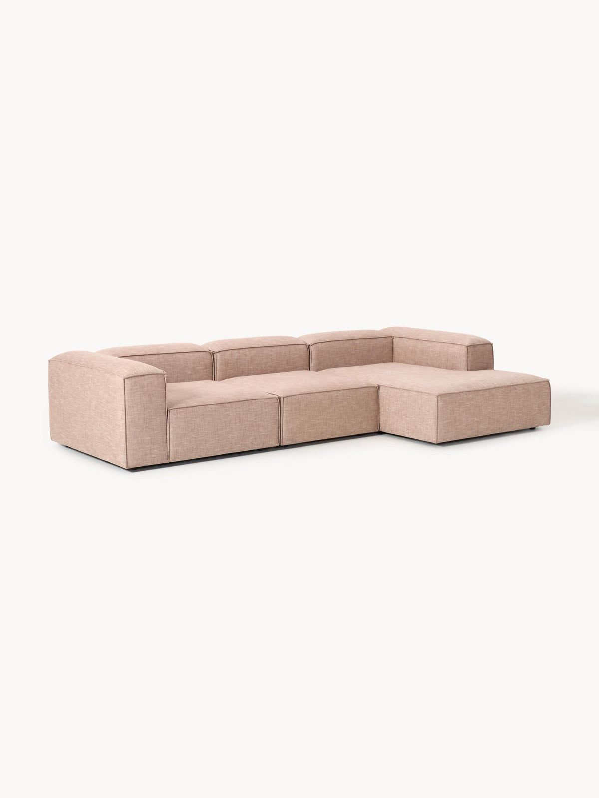 Lennon Modular Linen Blend Corner Sofa (4-Seater)