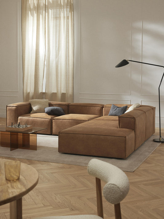 Lennon Ottoman Module in Leather