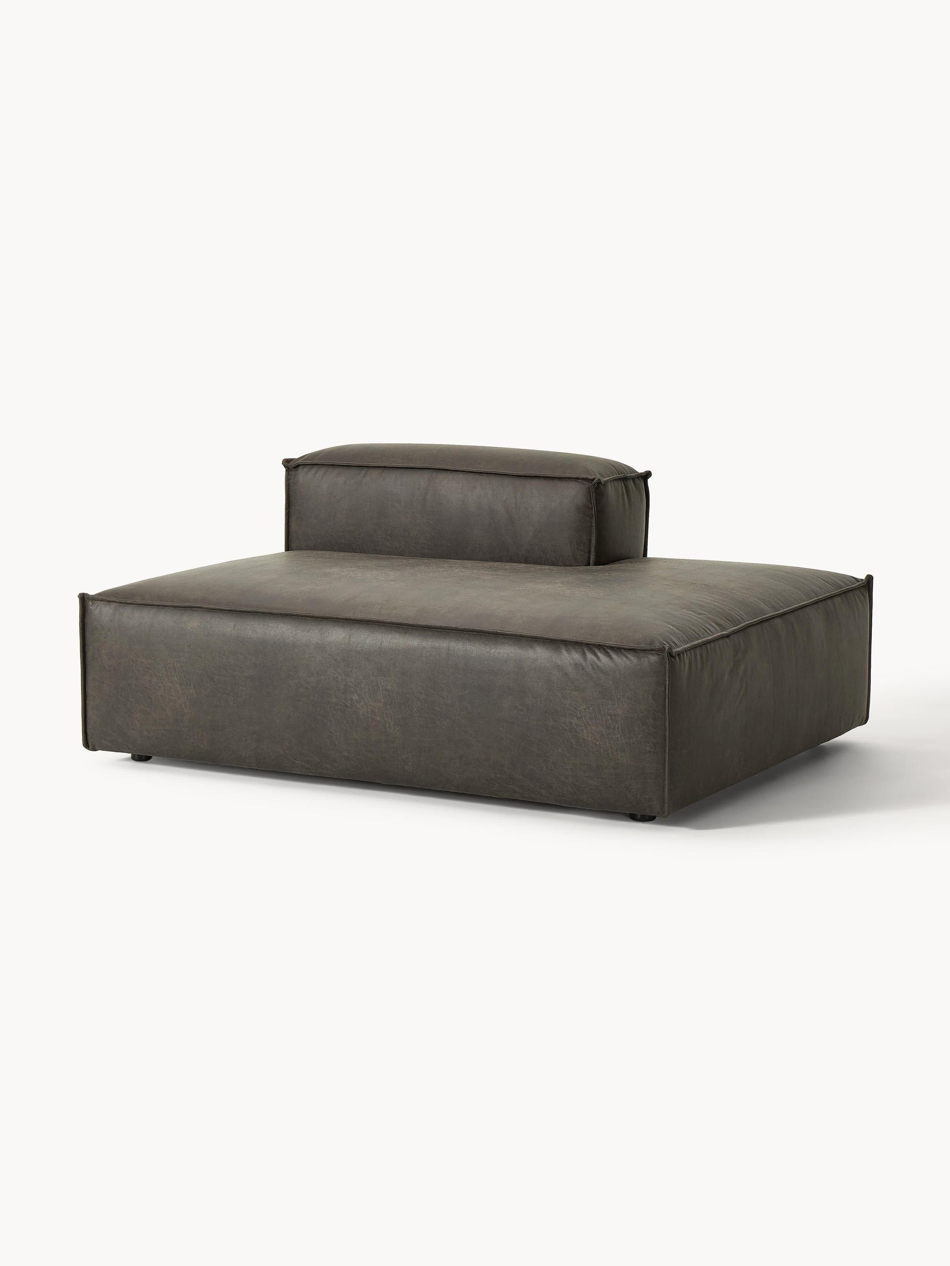 Lennon Ottoman Module in Leather