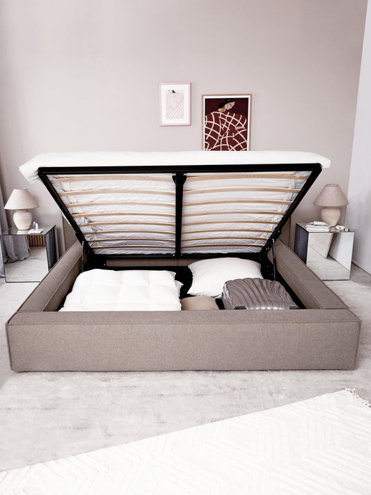 Lennon Storage Bed, Upholstered