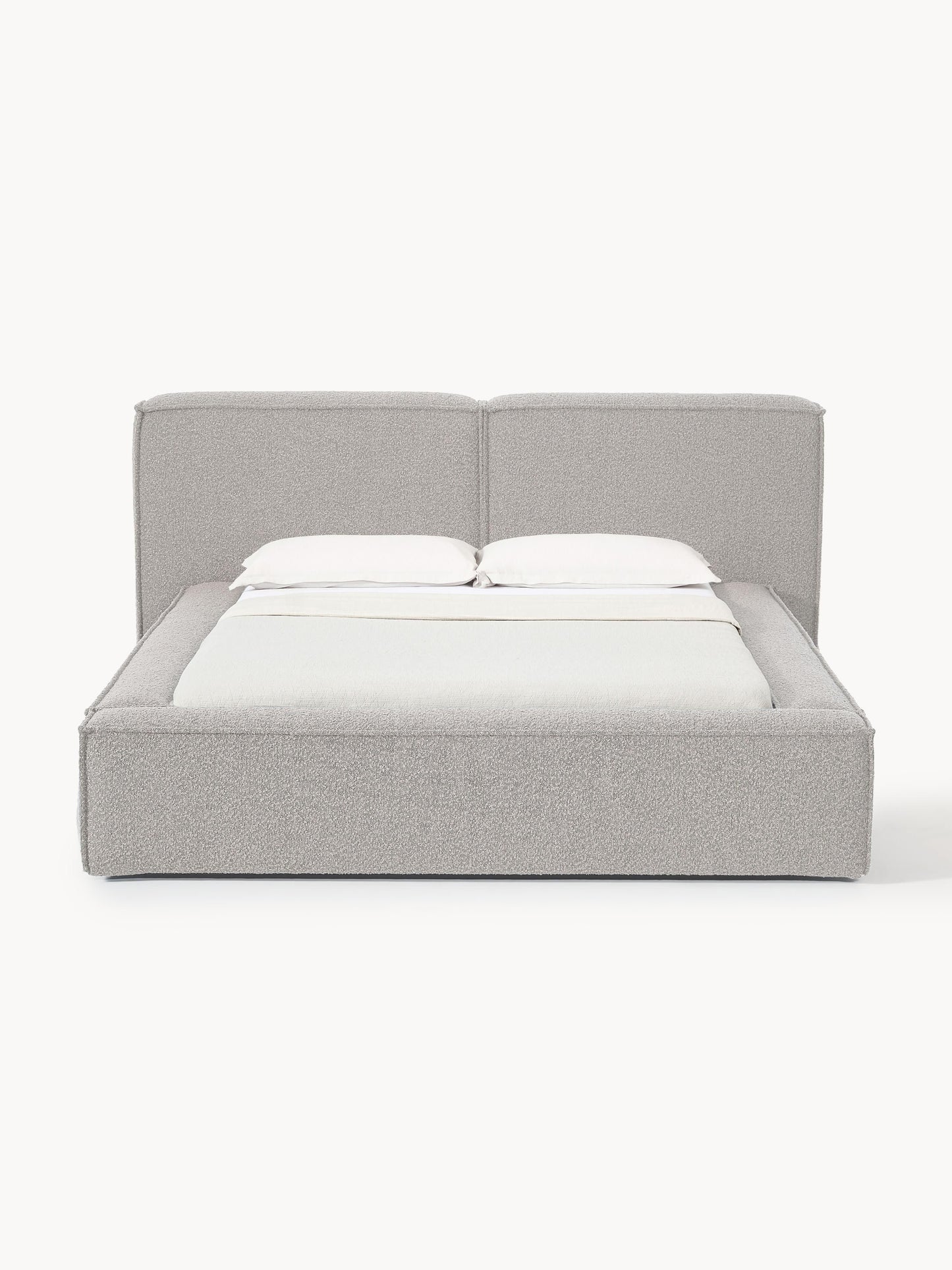 Lennon Upholstered Bed, Bouclé