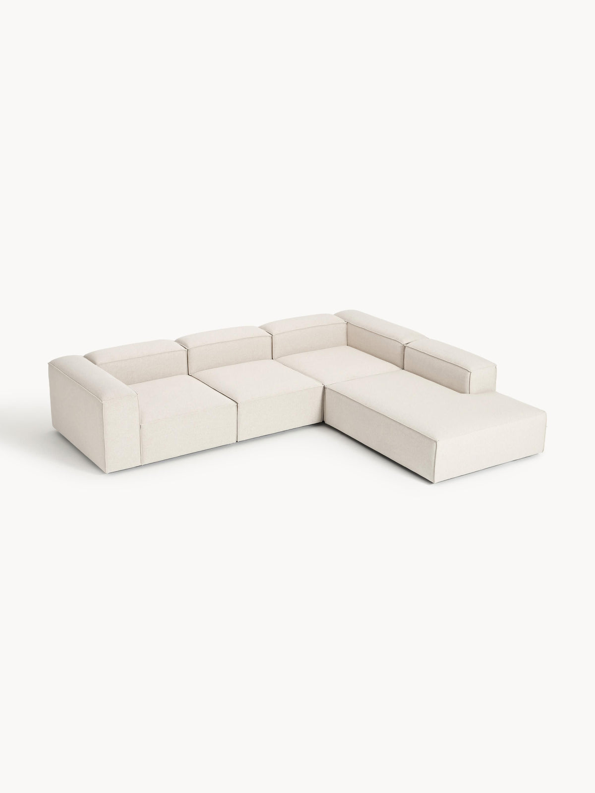 Lennon XL Modular 4-Seater Corner Sofa in Linen Blend