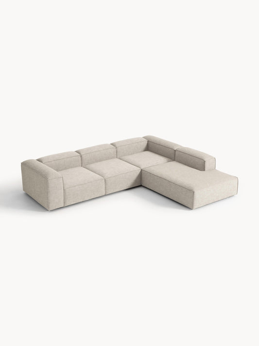 Lennon XL Modular 4-Seater Corner Sofa in Linen Blend