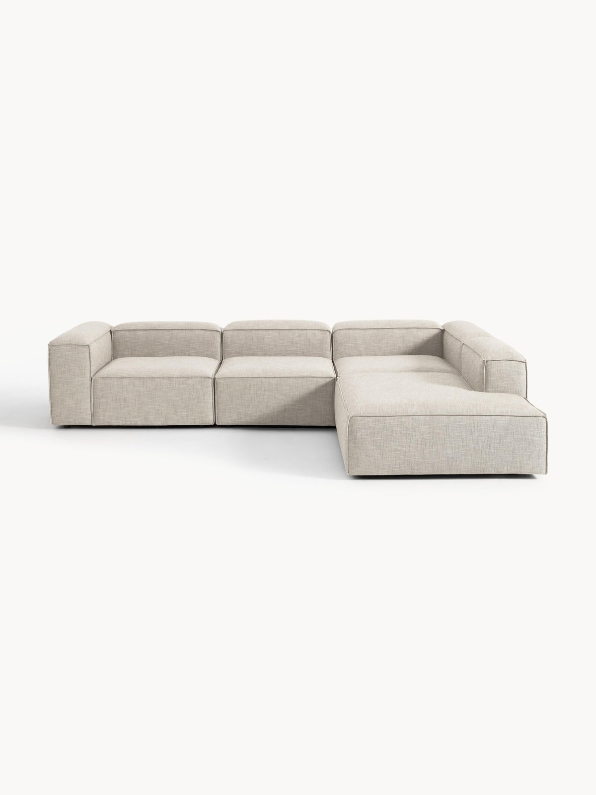 Lennon XL Modular 4-Seater Corner Sofa in Linen Blend