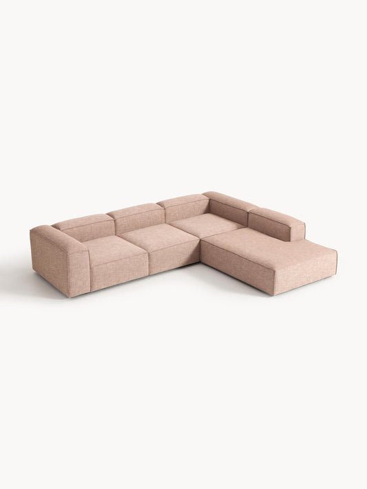 Lennon XL Modular 4-Seater Corner Sofa in Linen Blend