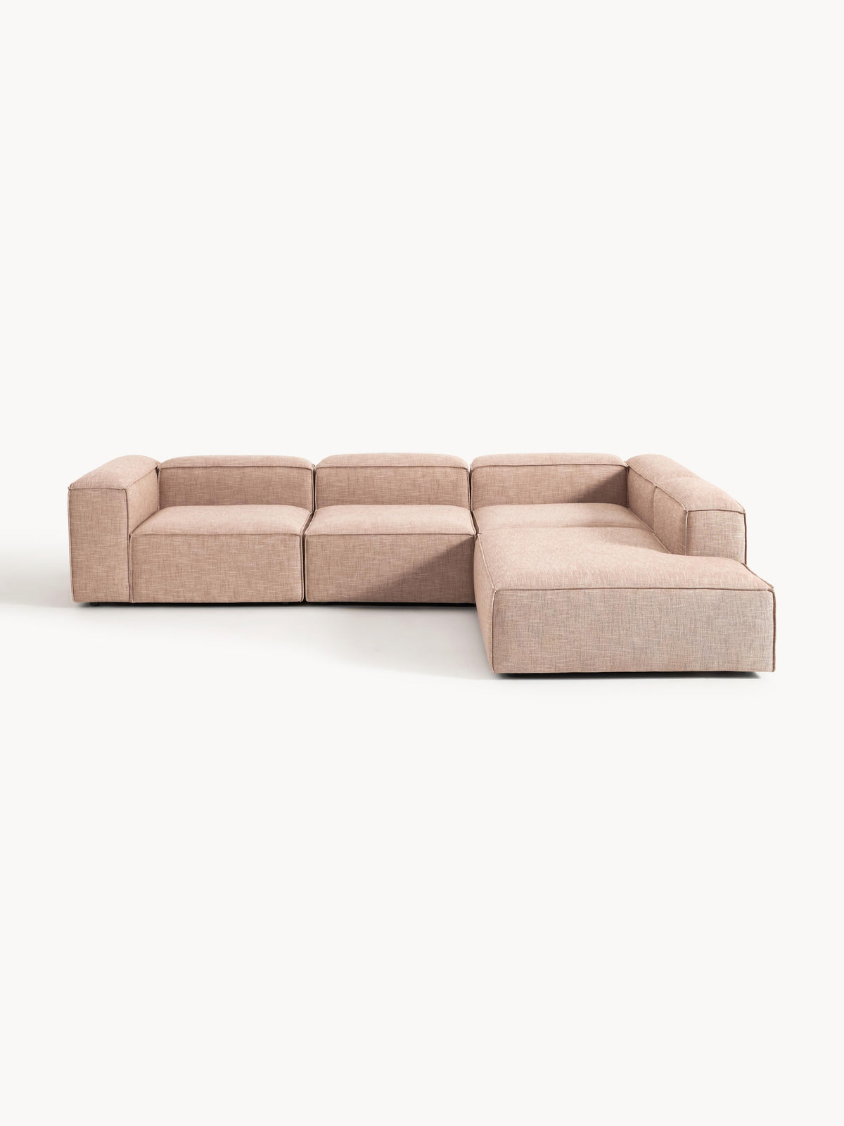 Lennon XL Modular 4-Seater Corner Sofa in Linen Blend