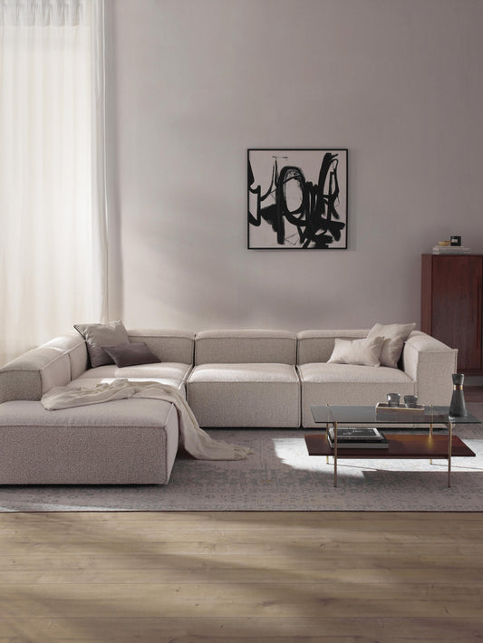 Lennon XL Modular Bouclé Corner Sofa, 4-Seater
