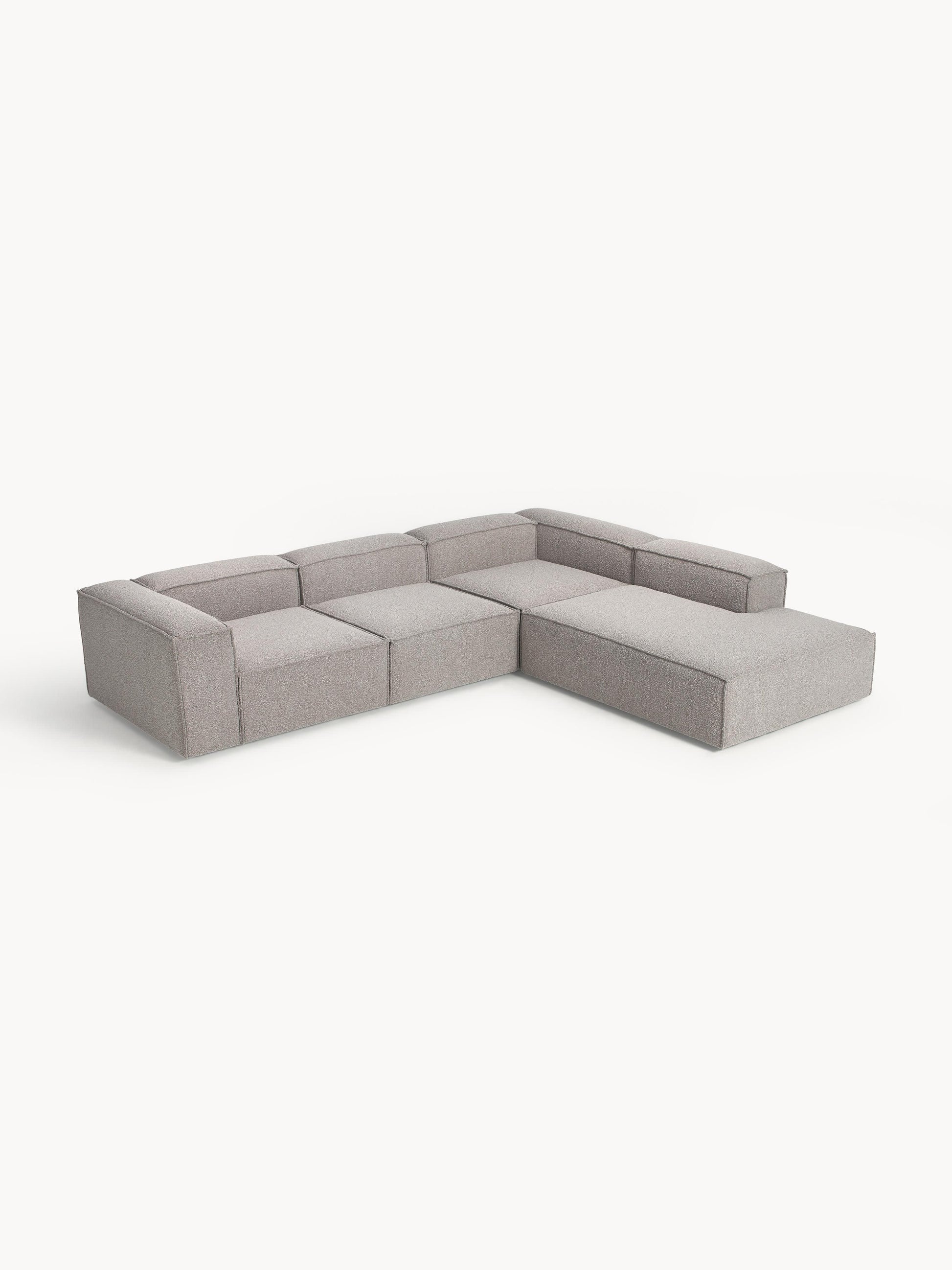 Lennon XL Modular Bouclé Corner Sofa, 4-Seater