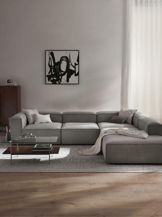 Lennon XL Modular Bouclé Corner Sofa, 4-Seater