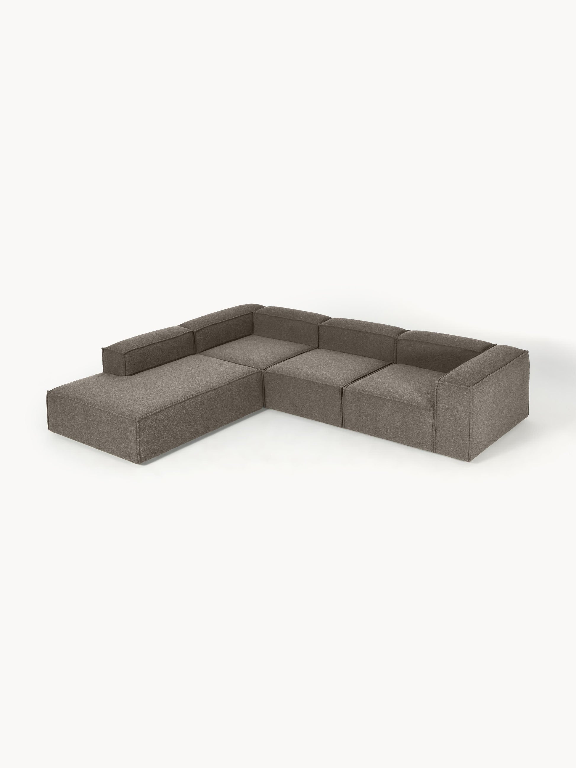 Lennon XL Modular Bouclé Corner Sofa, 4-Seater