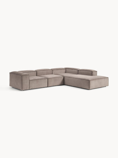 Lennon XL Modular Corduroy Corner Sofa, 4-Seater