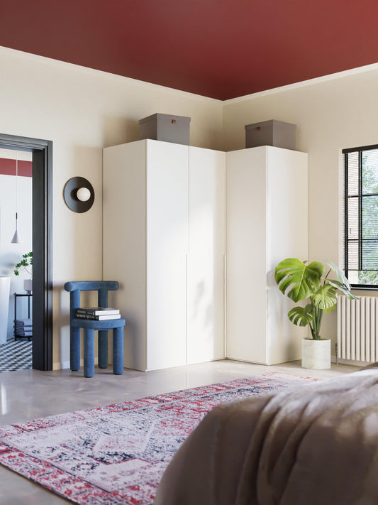 Leon Corner Wardrobe, Modular, 165 cm Wide, in Various Sizes