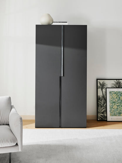 Leon Hinged-Door Wardrobe, Modular, 100 cm Wide, in Various Sizes
