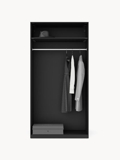Leon Hinged-Door Wardrobe, Modular, 100 cm Wide, in Various Sizes