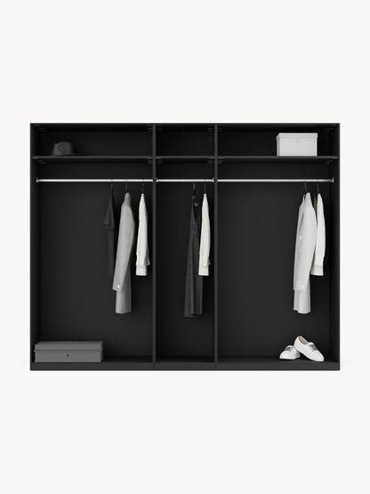 Leon Hinged-Door Wardrobe, Modular, 250 cm Wide, in Various Sizes