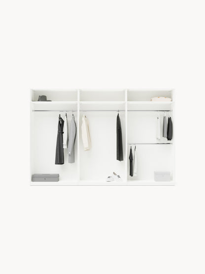 Leon Hinged-Door Wardrobe, Modular, 300 cm Wide, in Various Sizes