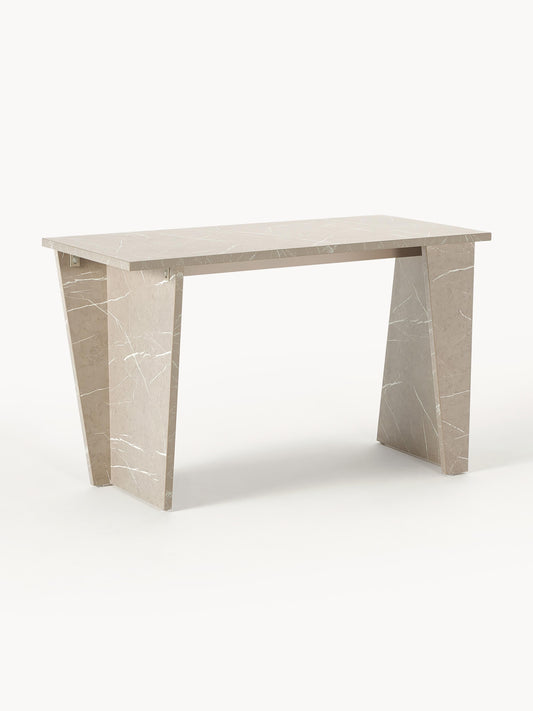 Liam Desk, Travertine Look