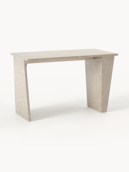 Liam Desk, Travertine Look