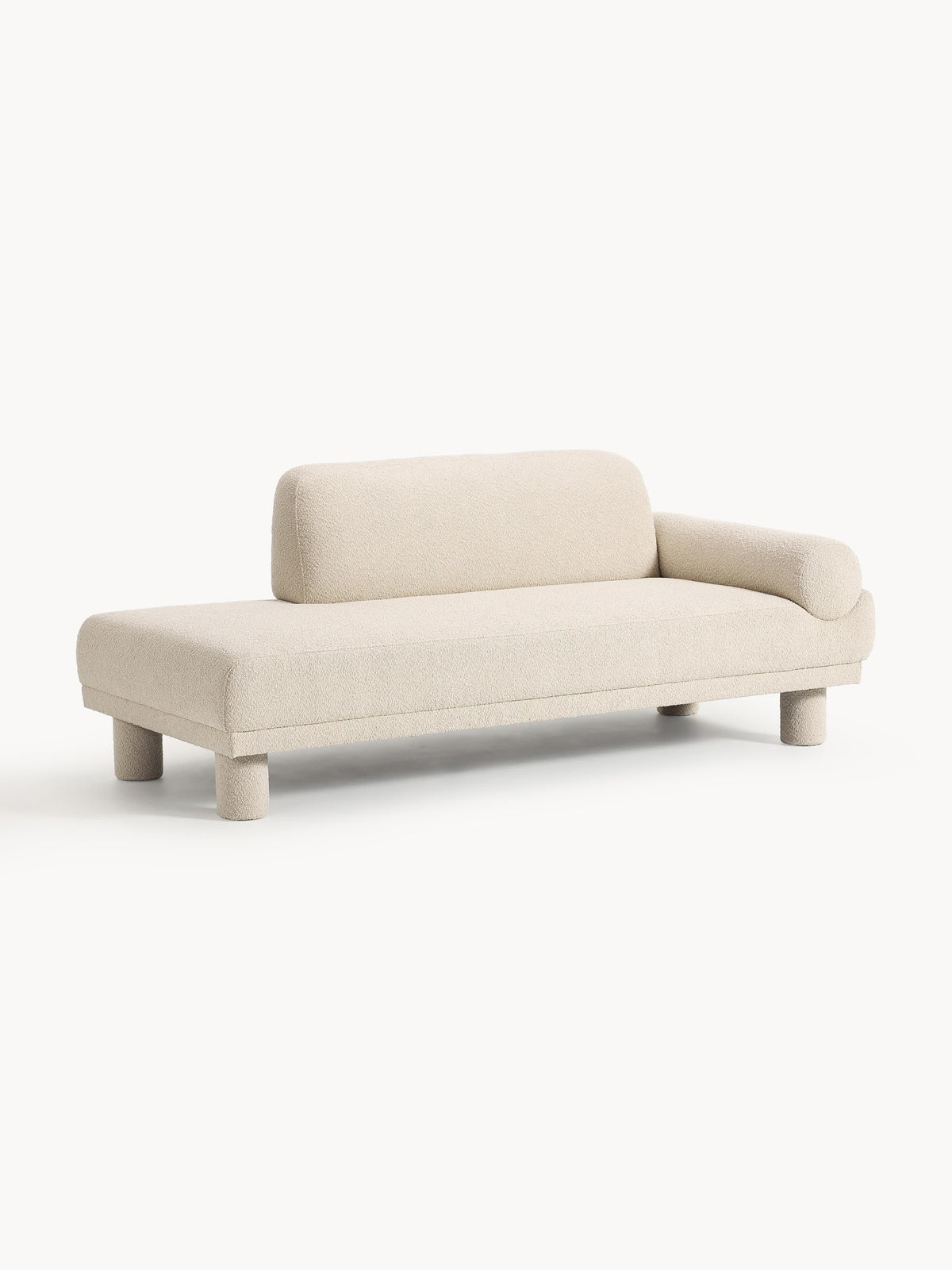Lilo Ottoman in Bouclé