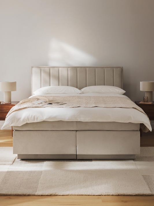 Livia Box Spring Storage Bed