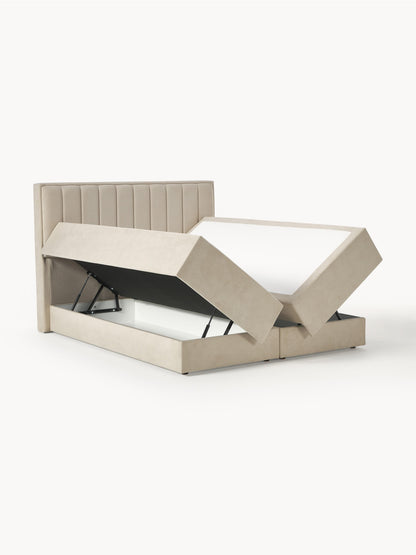 Livia Box Spring Storage Bed