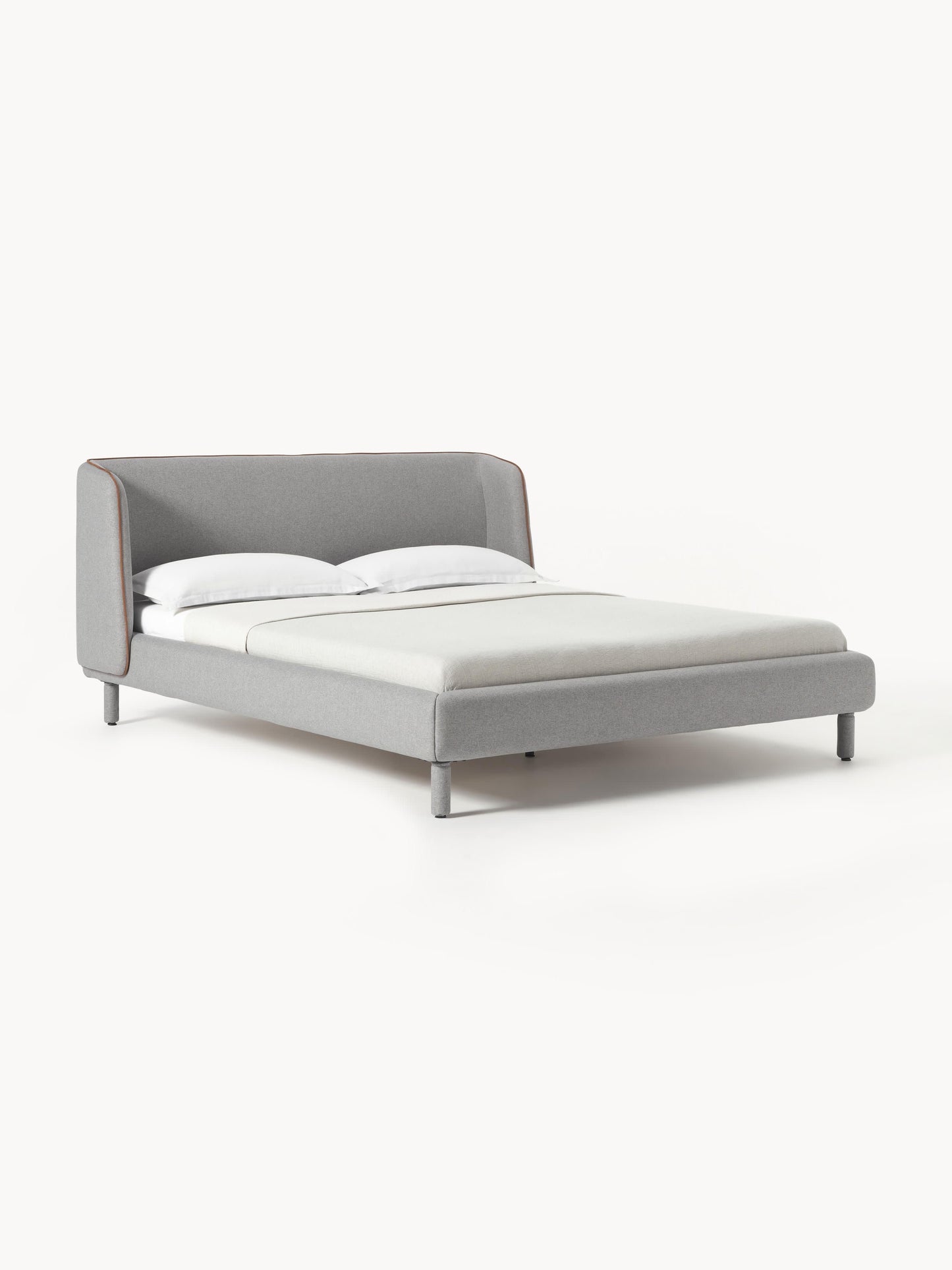 Luma Headboard Bed, Upholstered