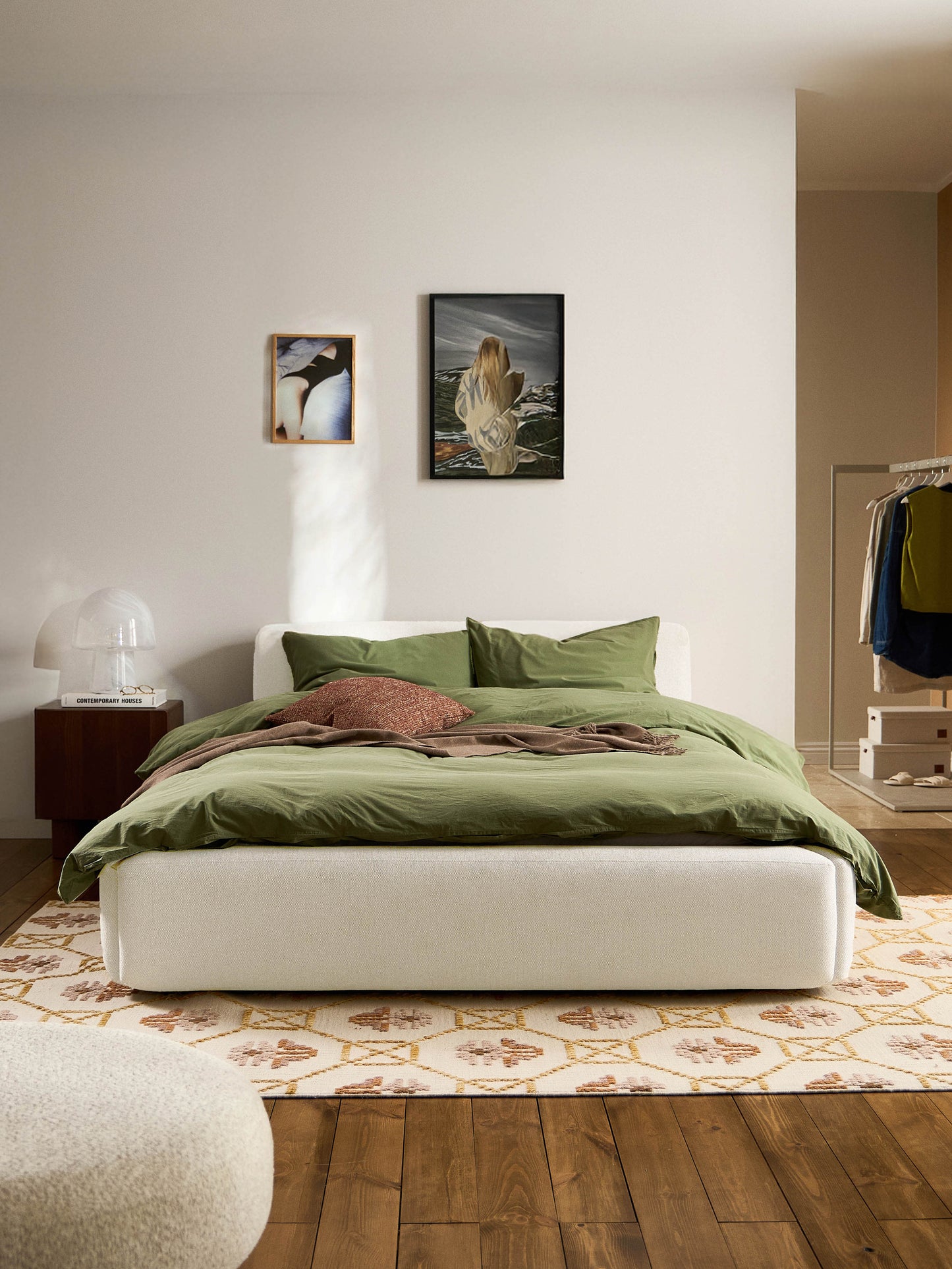 Melva Bed with Upholstery