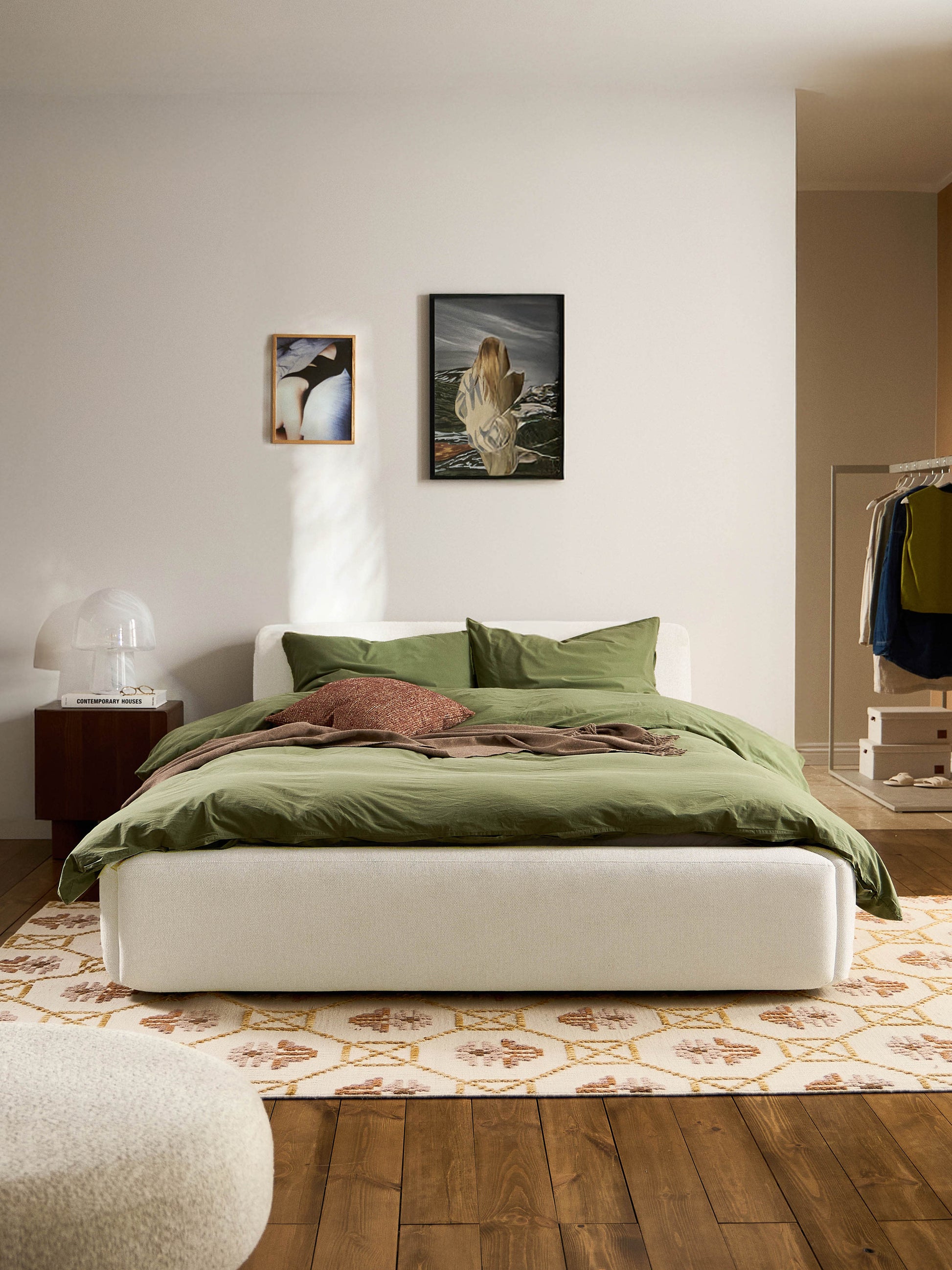 Melva Bed with Upholstery