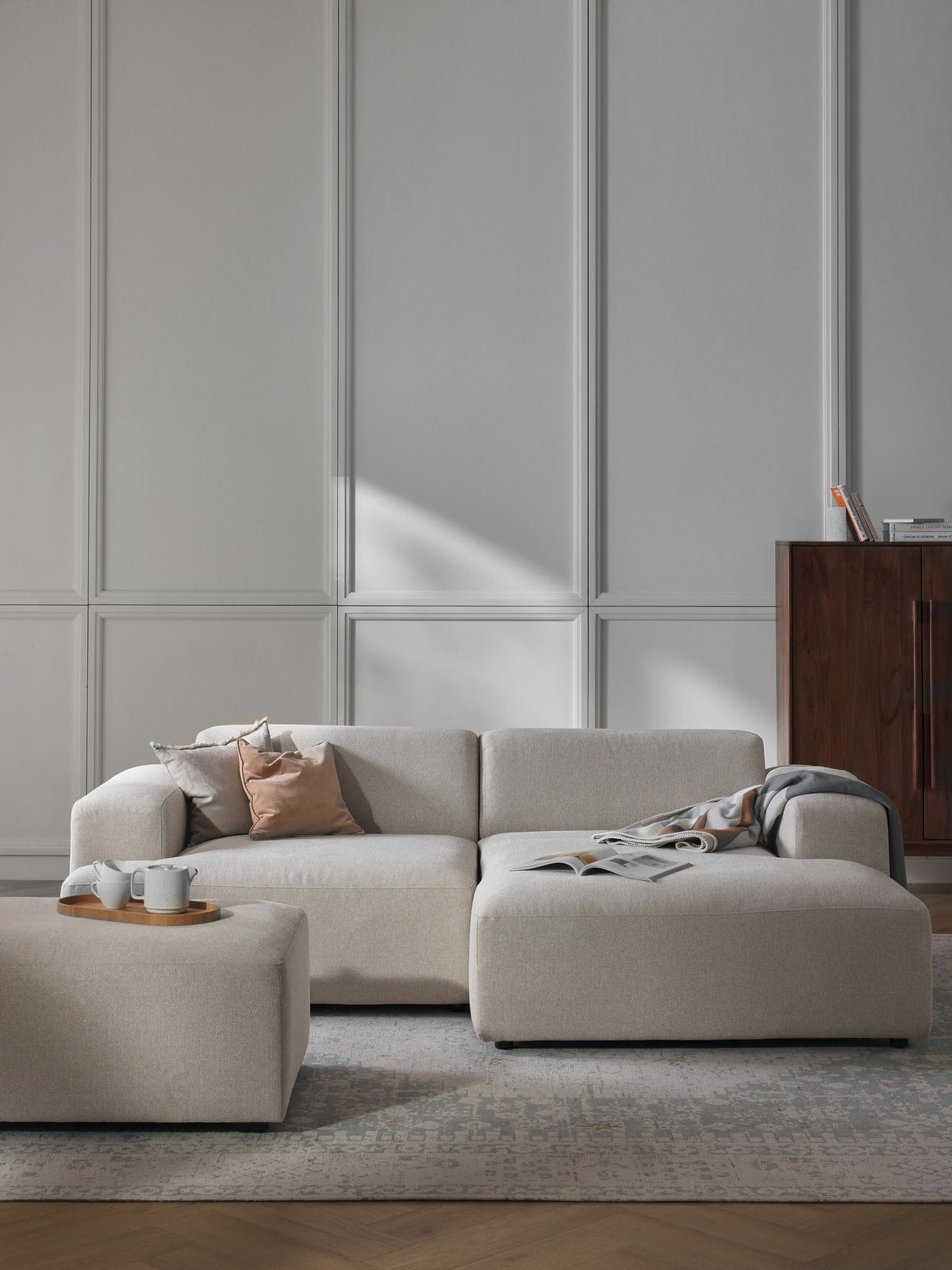 Melva Corner Sofa, 3-Seater