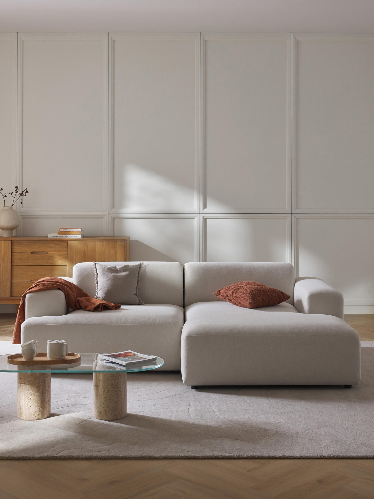 Melva Corner Sofa, 3-Seater