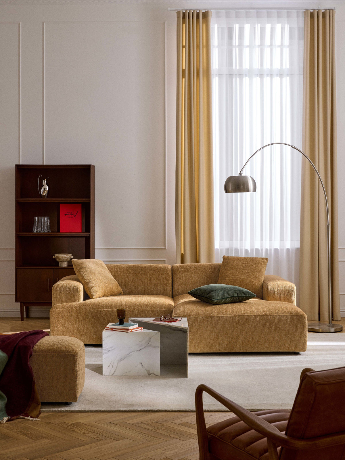 Melva Corner Sofa, 3-Seater