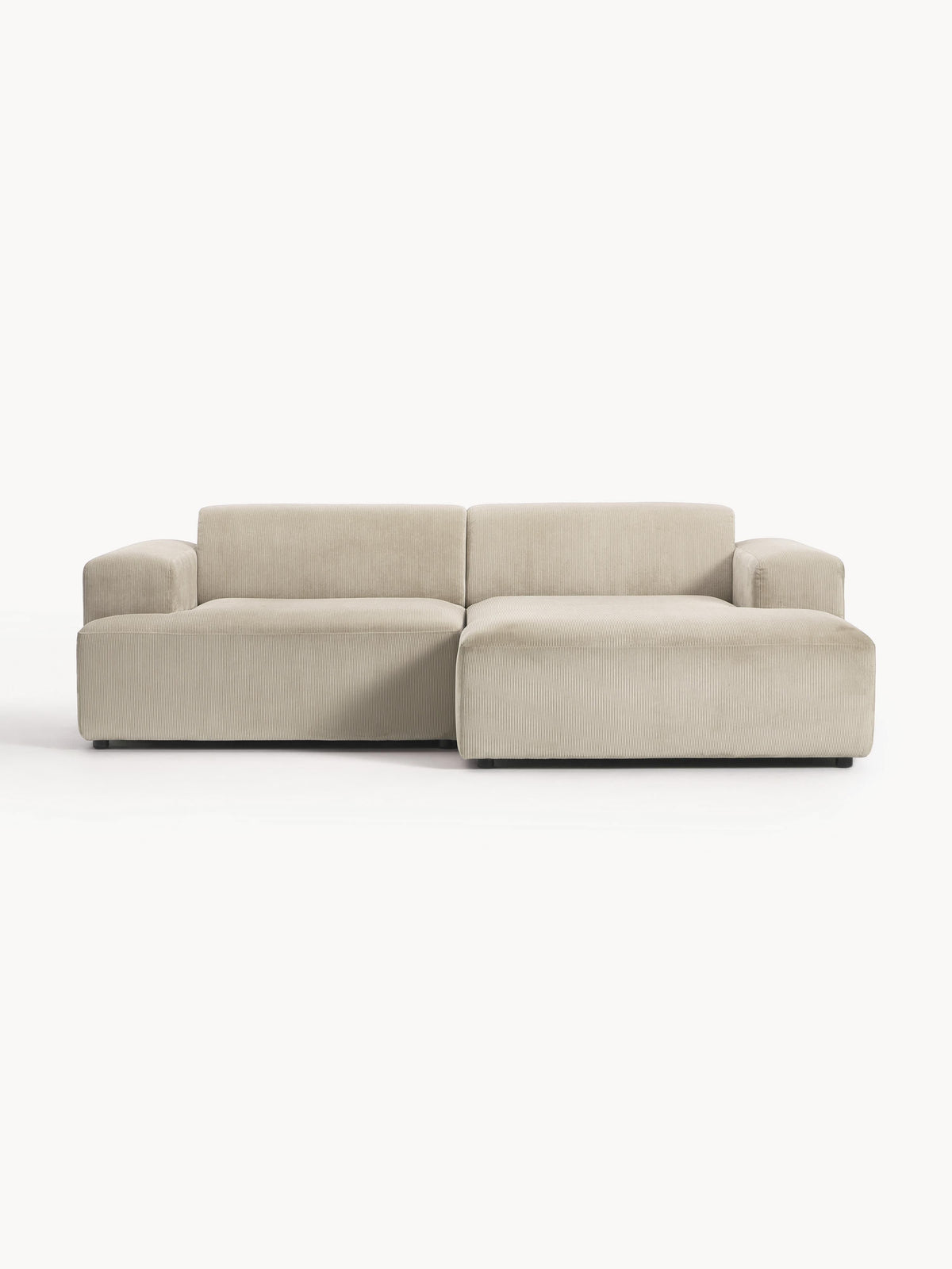 Melva Corner Sofa, Corduroy, 3-Seater