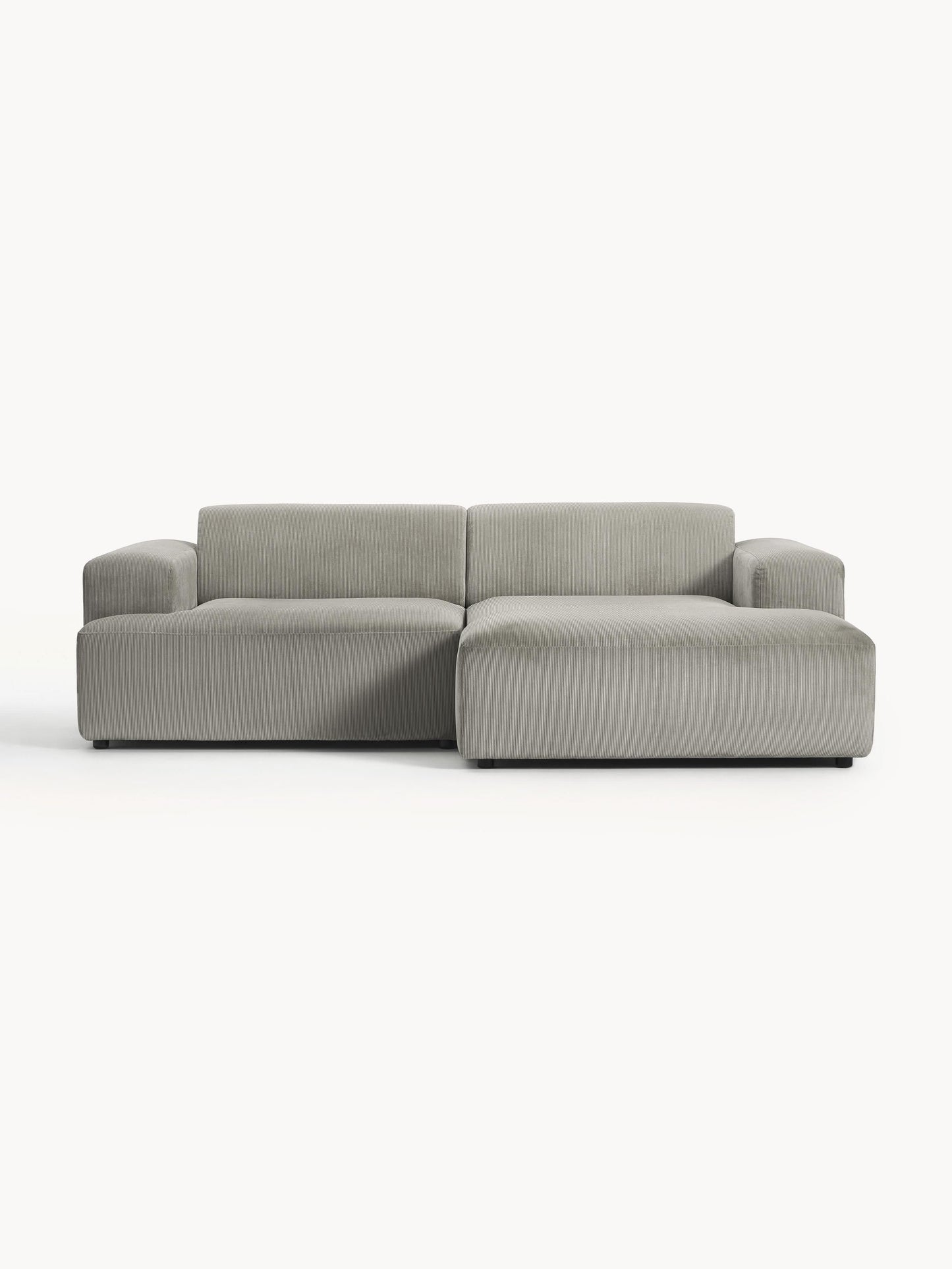 Melva Corner Sofa, Corduroy, 3-Seater