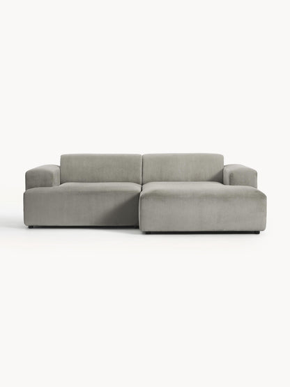 Melva Corner Sofa, Corduroy, 3-Seater