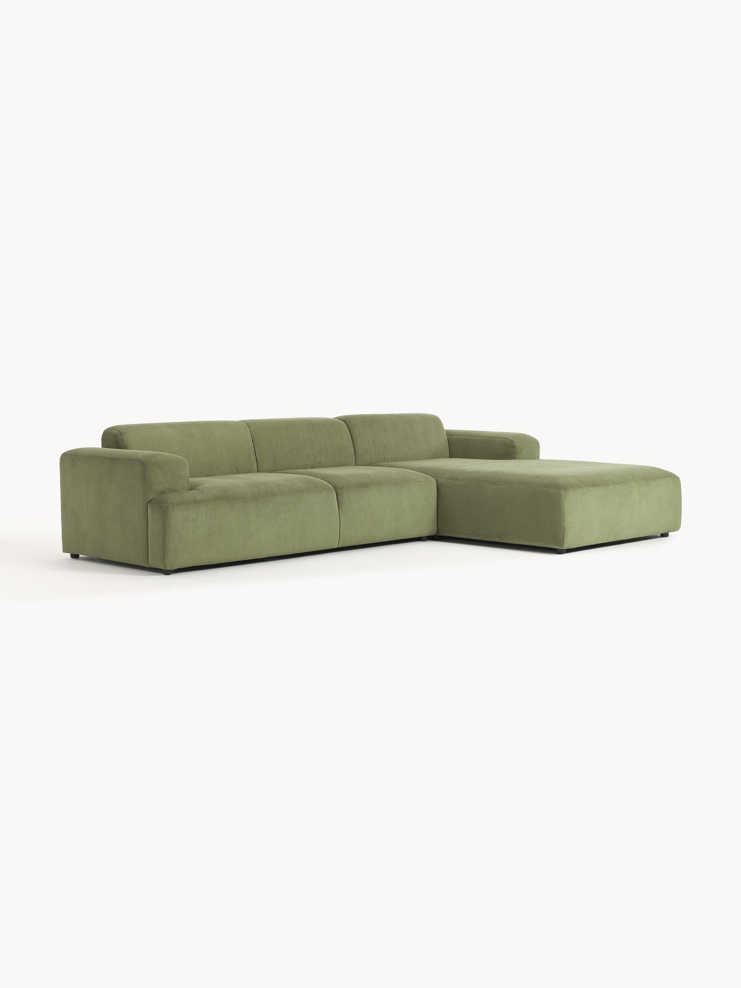 Melva Corner Sofa, Corduroy, 4-Seater