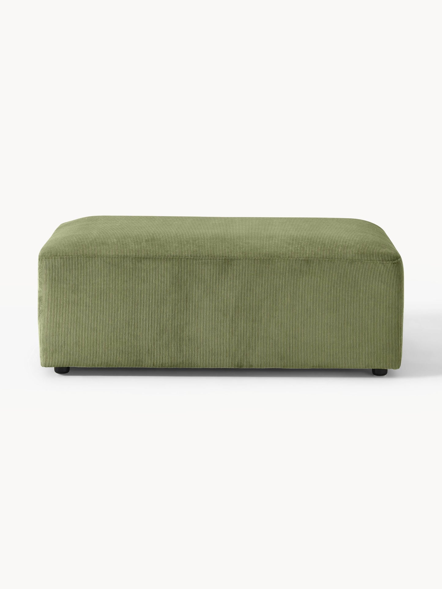 Melva XL Corduroy Ottoman, W 116 x D 72 cm
