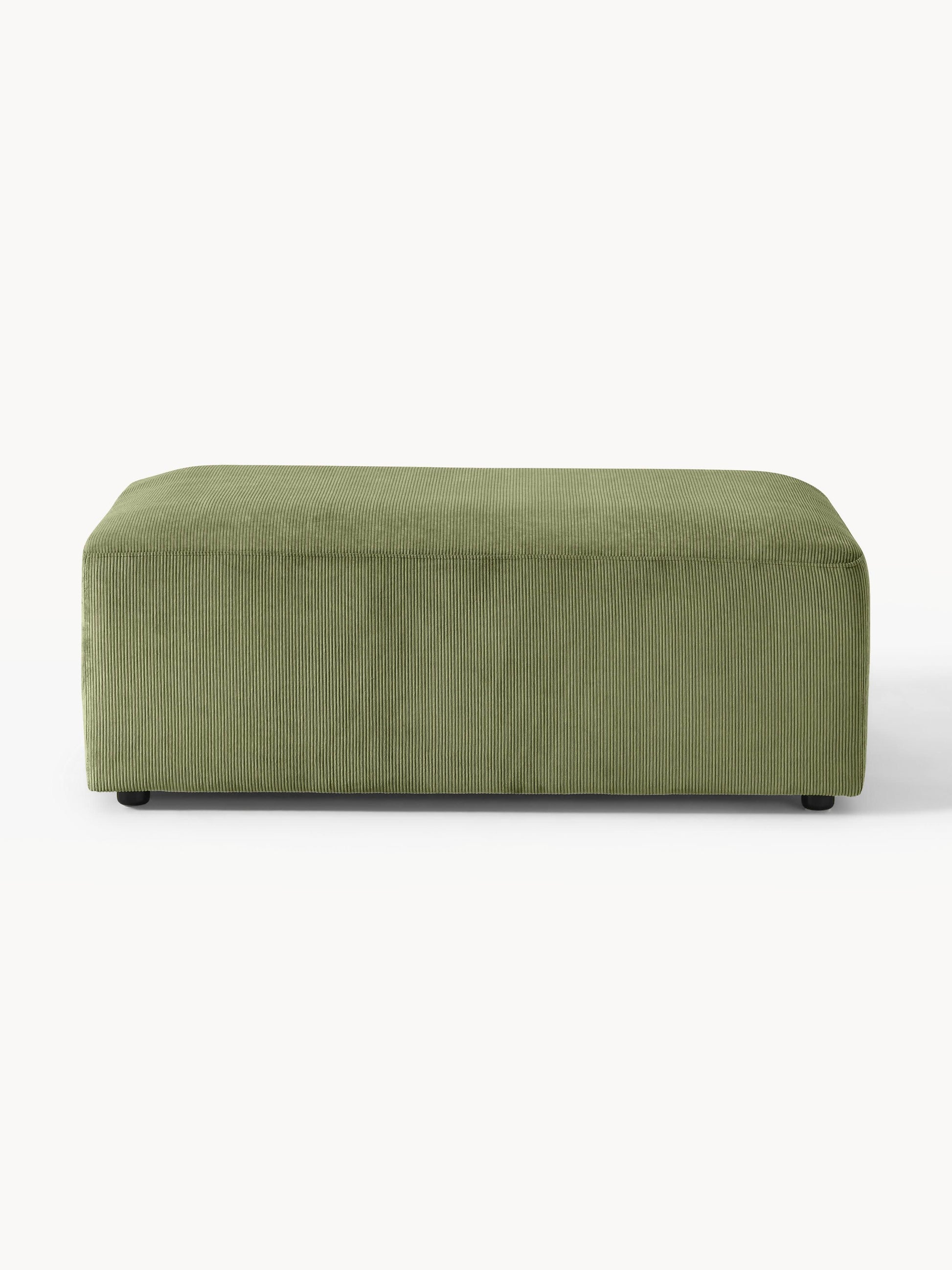 Melva XL Corduroy Ottoman, W 116 x D 72 cm
