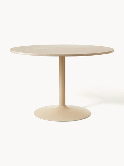 Miley Oval Dining Table, Marble, 120 x 90 cm
