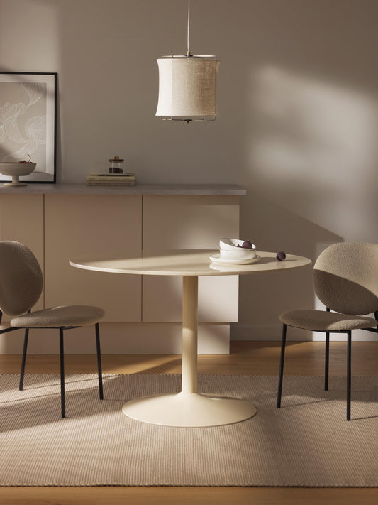 Miley Oval Dining Table, Marble, 120 x 90 cm
