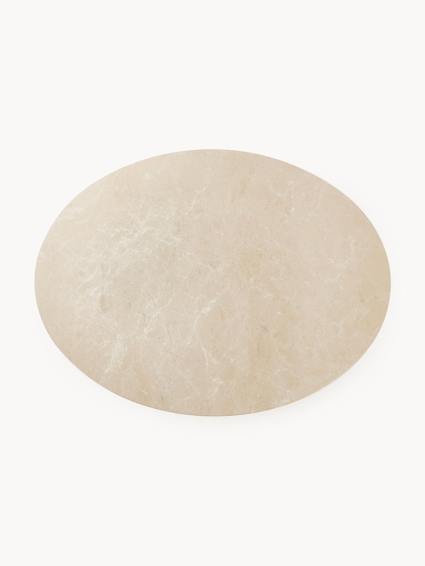 Miley Oval Dining Table, Marble, 120 x 90 cm