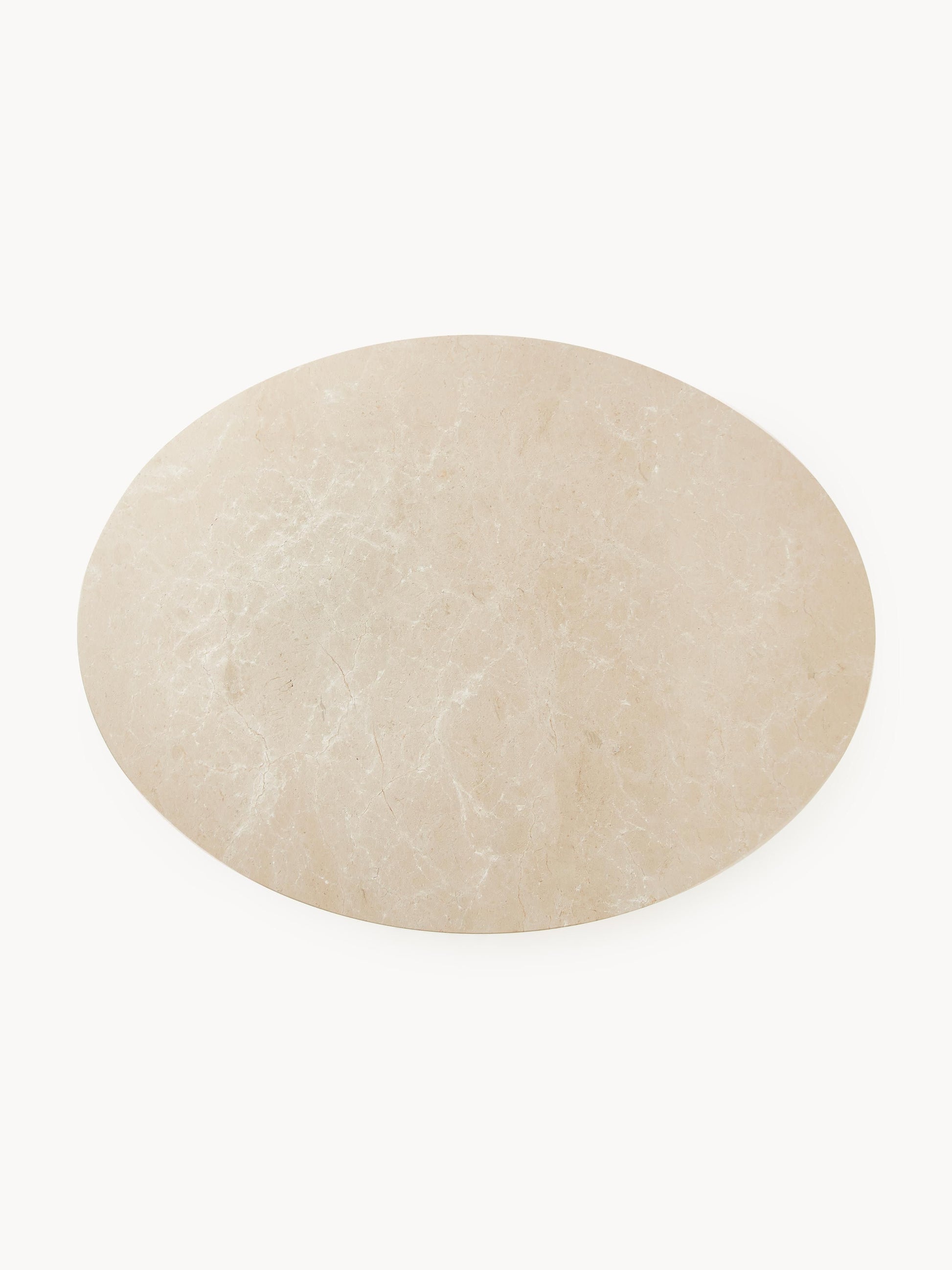 Miley Oval Dining Table, Marble, 120 x 90 cm