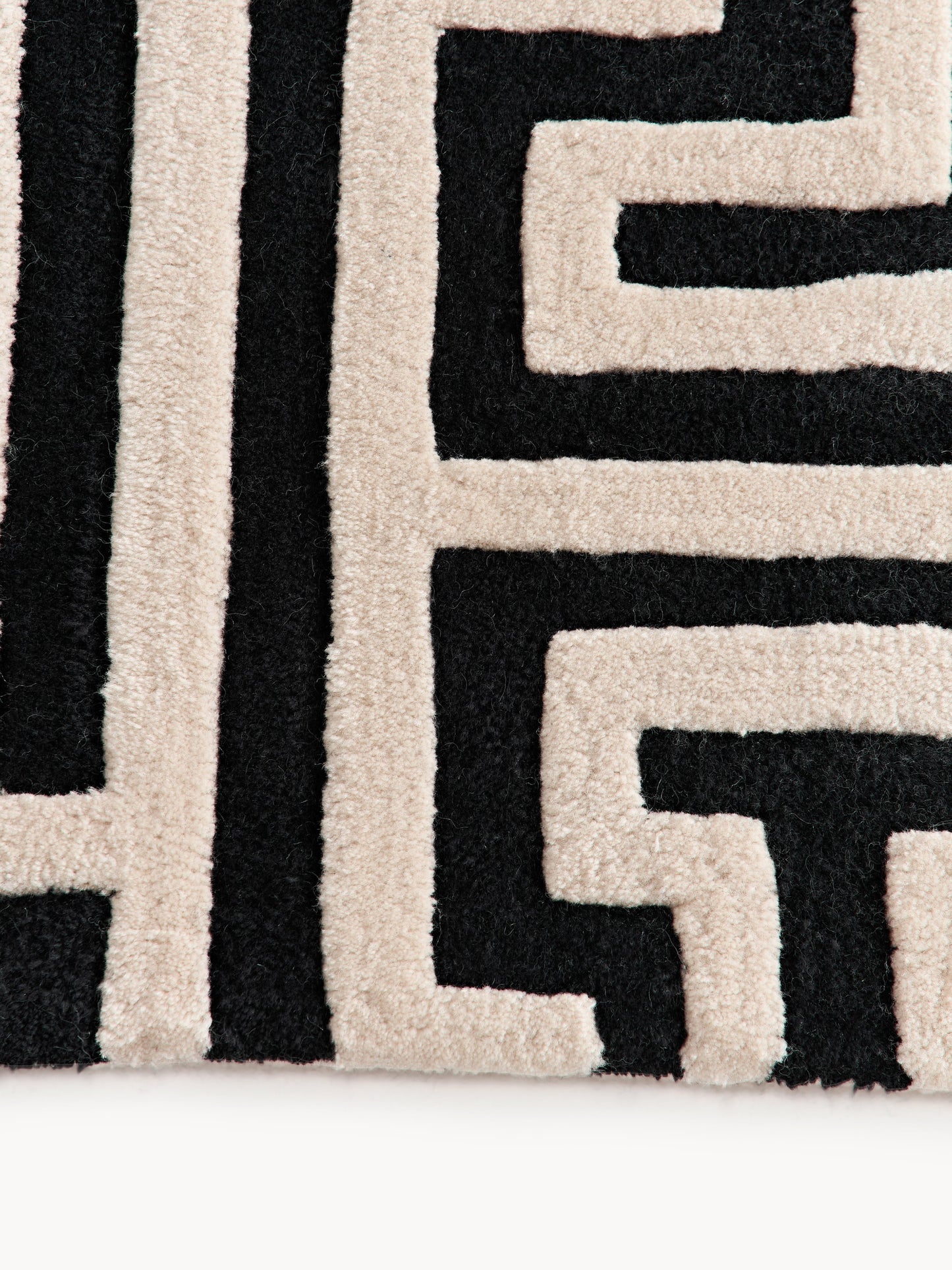 Monty Hand-Tufted Wool Rug, Raised High-Low Texture