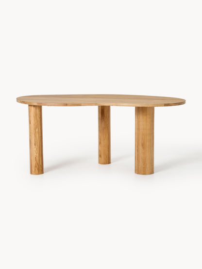 Naruto Oak Dining Table, Organic Shape, in Various Sizes