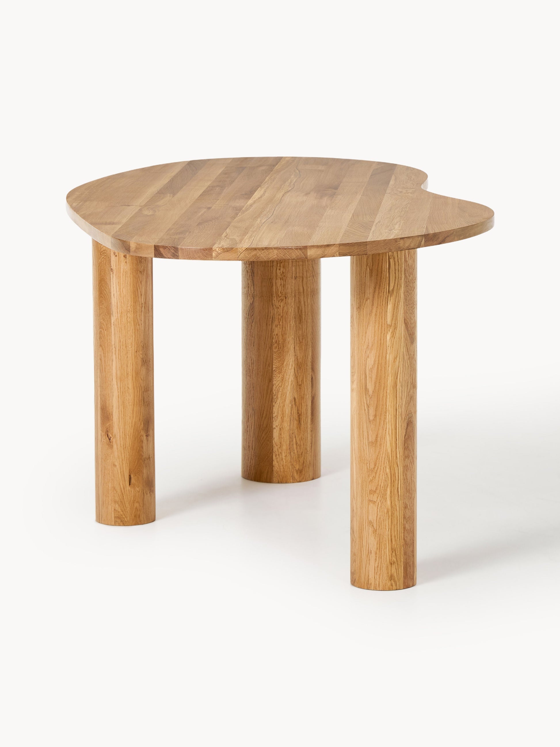 Naruto Oak Dining Table, Organic Shape, in Various Sizes