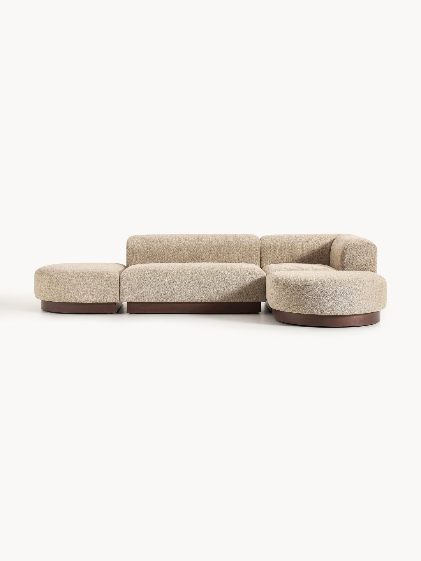 Natalie Modular Teddy Bouclé Corner Sofa