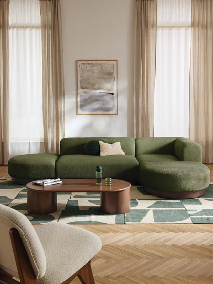 Natalie Modular Teddy Bouclé Corner Sofa