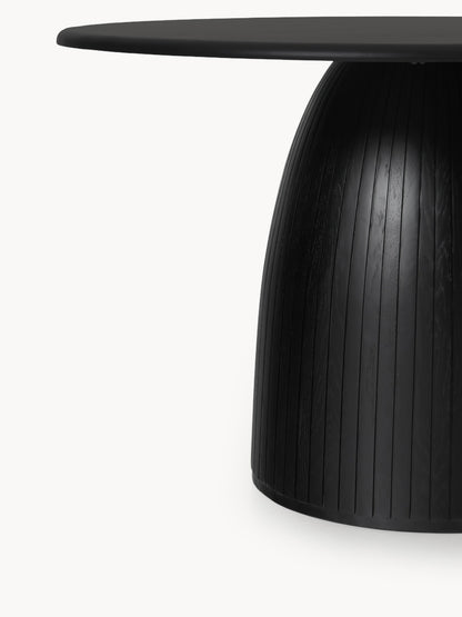 Nelly Dining Table with Fluted Texture, Round, in Various Sizes