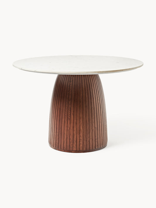 Nelly Round Dining Table, Marble Tabletop, Ø 115 cm