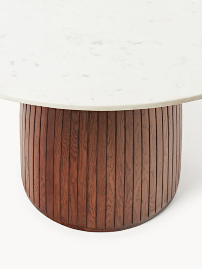 Nelly Round Dining Table, Marble Tabletop, Ø 115 cm